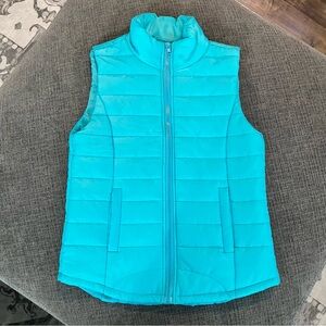 Rue 21 Lightweight Blue Zipup Puffer Vest